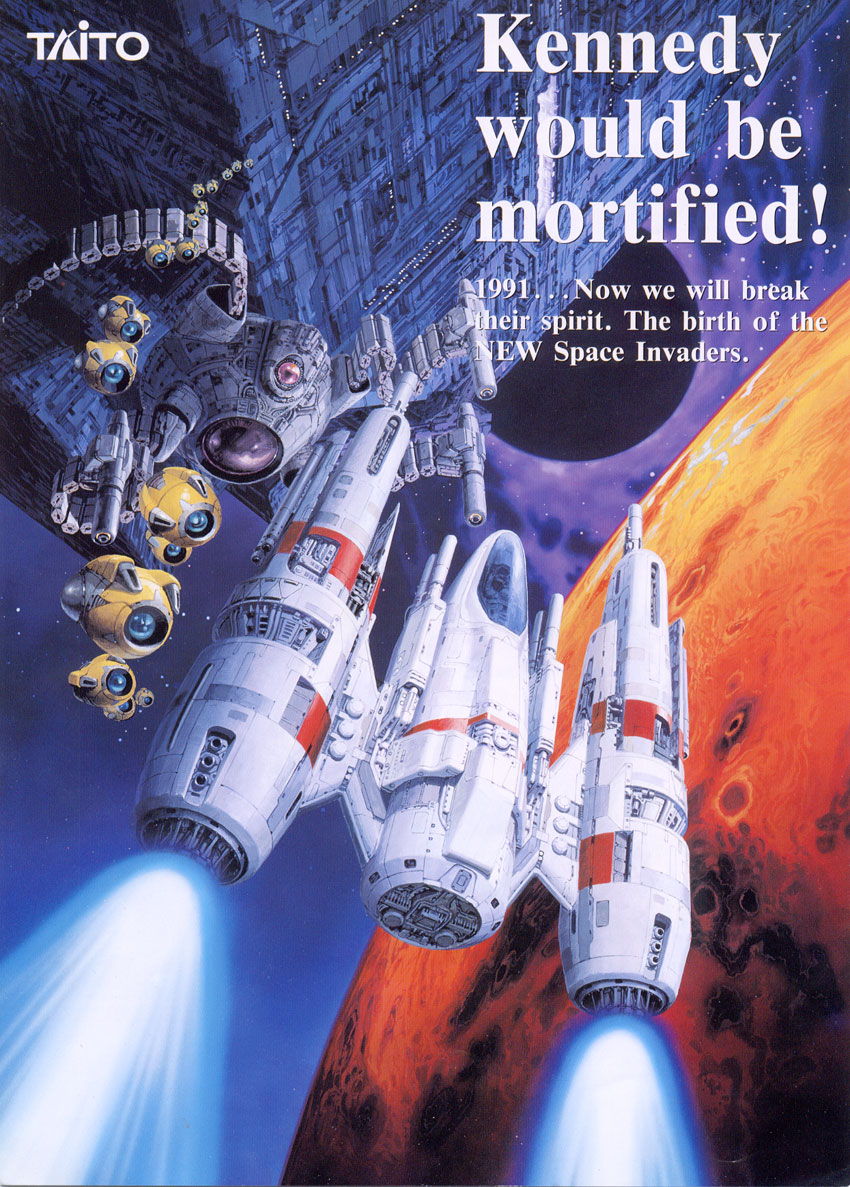 Super Space Invaders '91 (World, Rev 1) flyer