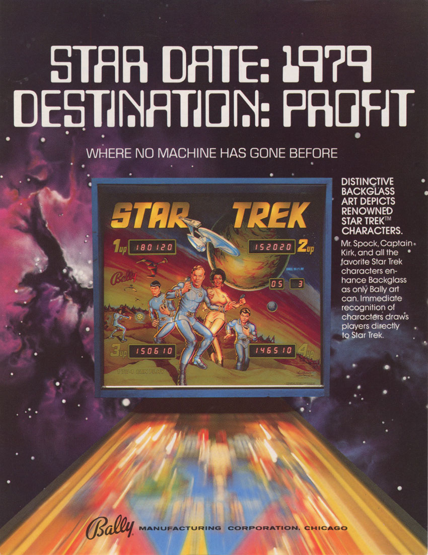 Star Trek (Pinball) flyer