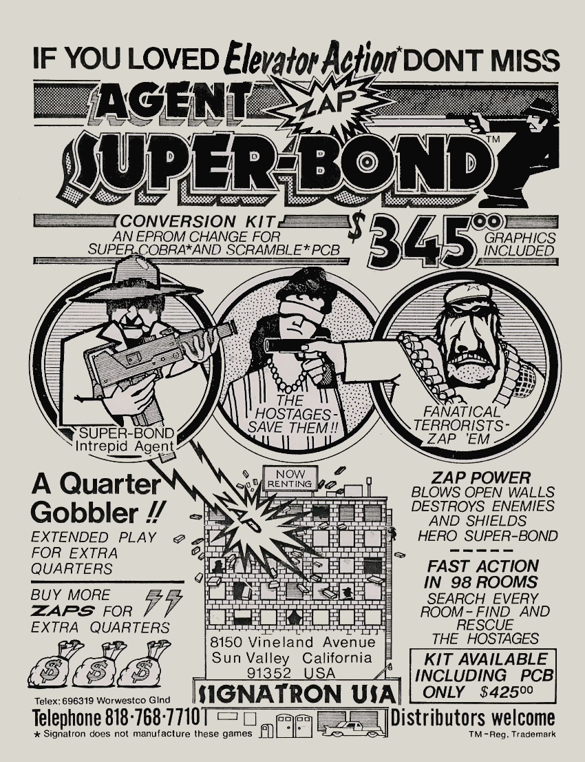 Agent Super Bond (Super Cobra conversion) flyer