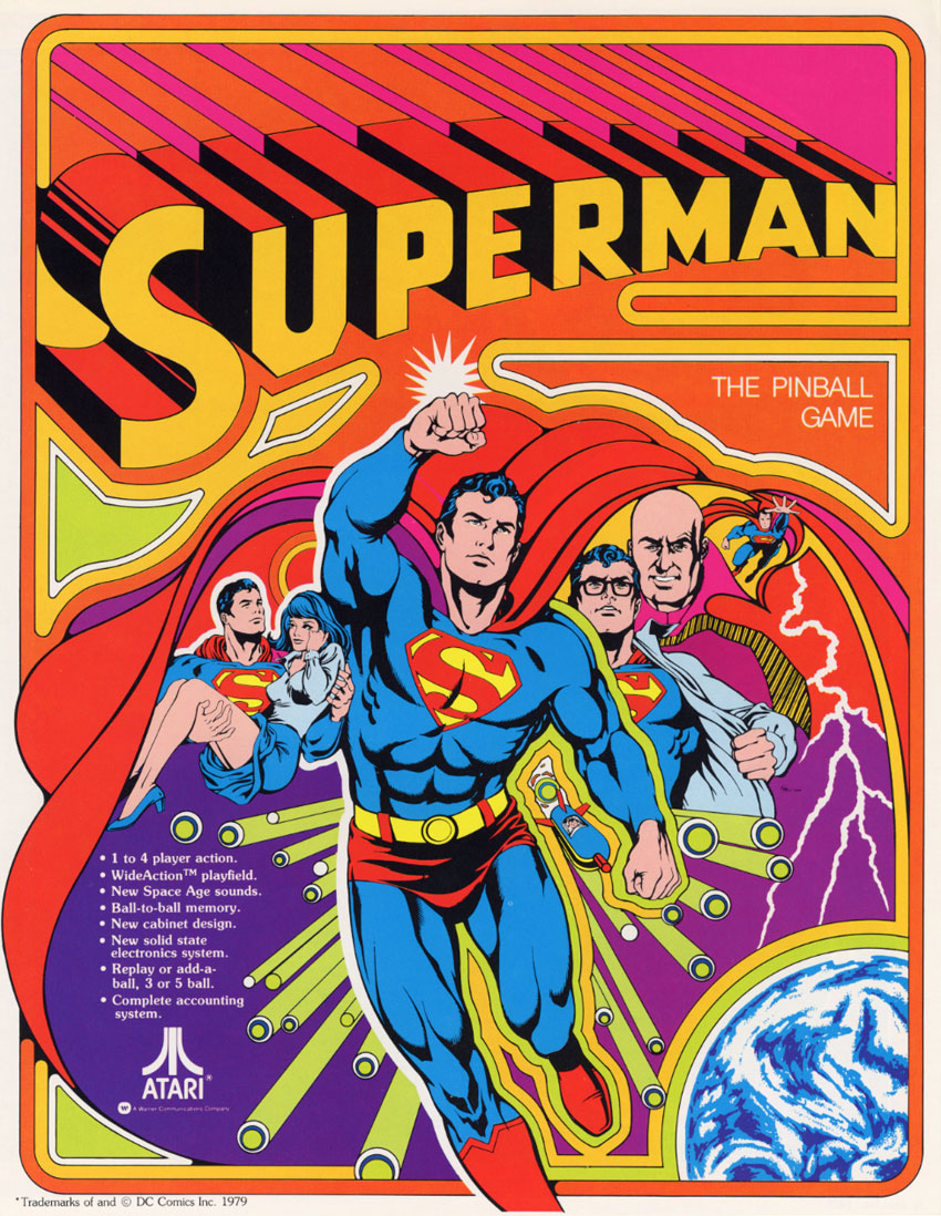 Superman (Pinball) flyer