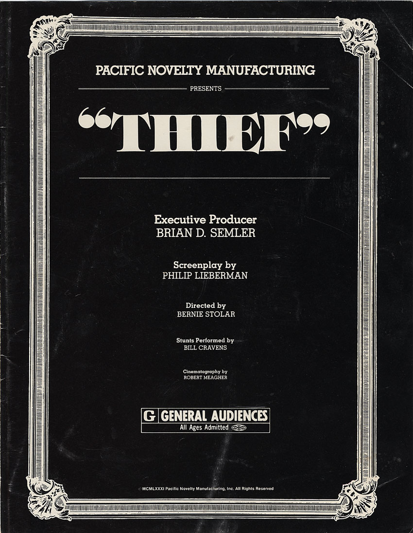 Thief flyer