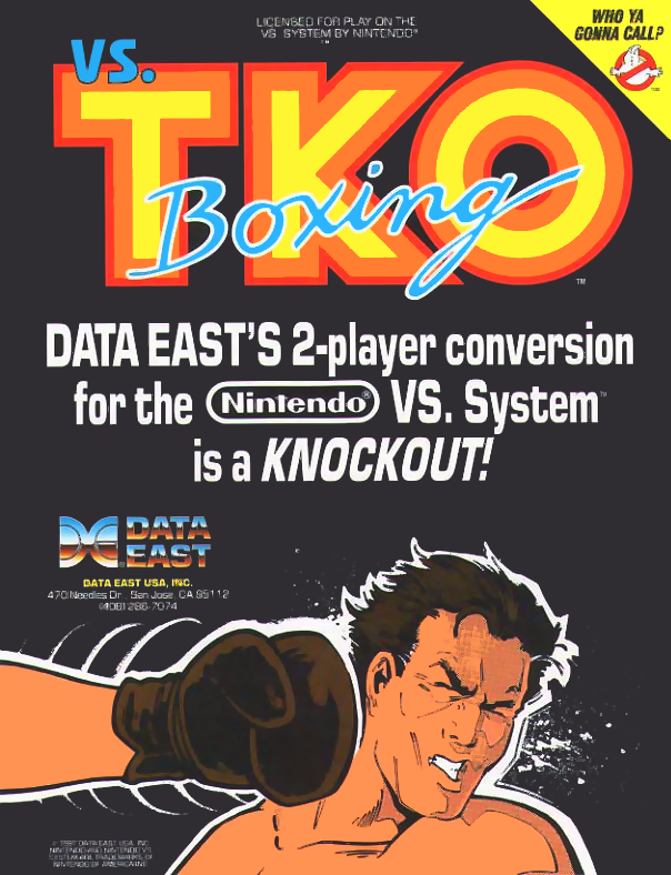 Vs. T.K.O. Boxing flyer
