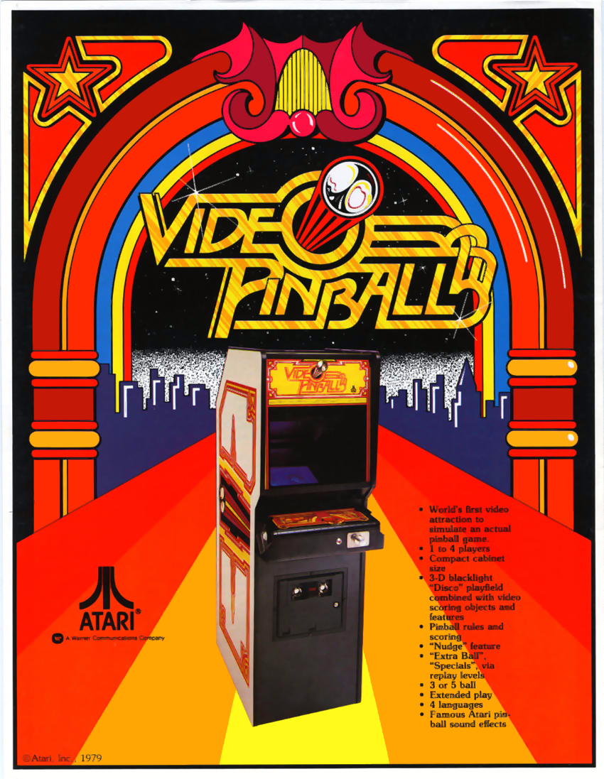 Video Pinball flyer