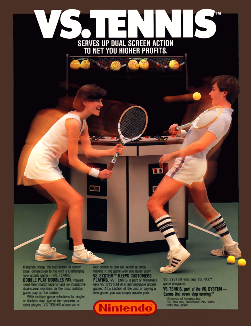 Vs. Tennis (Japan/USA, set TE A-3) flyer