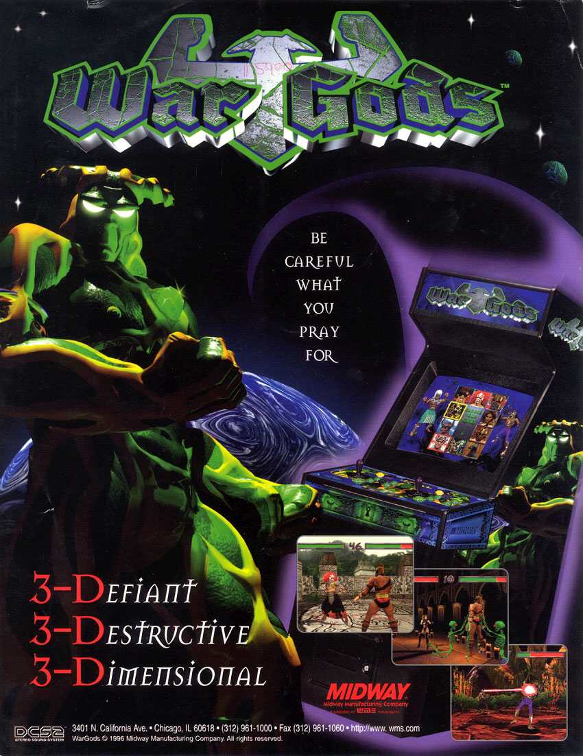 War Gods (HD 10/09/1996 - Dual Resolution) flyer