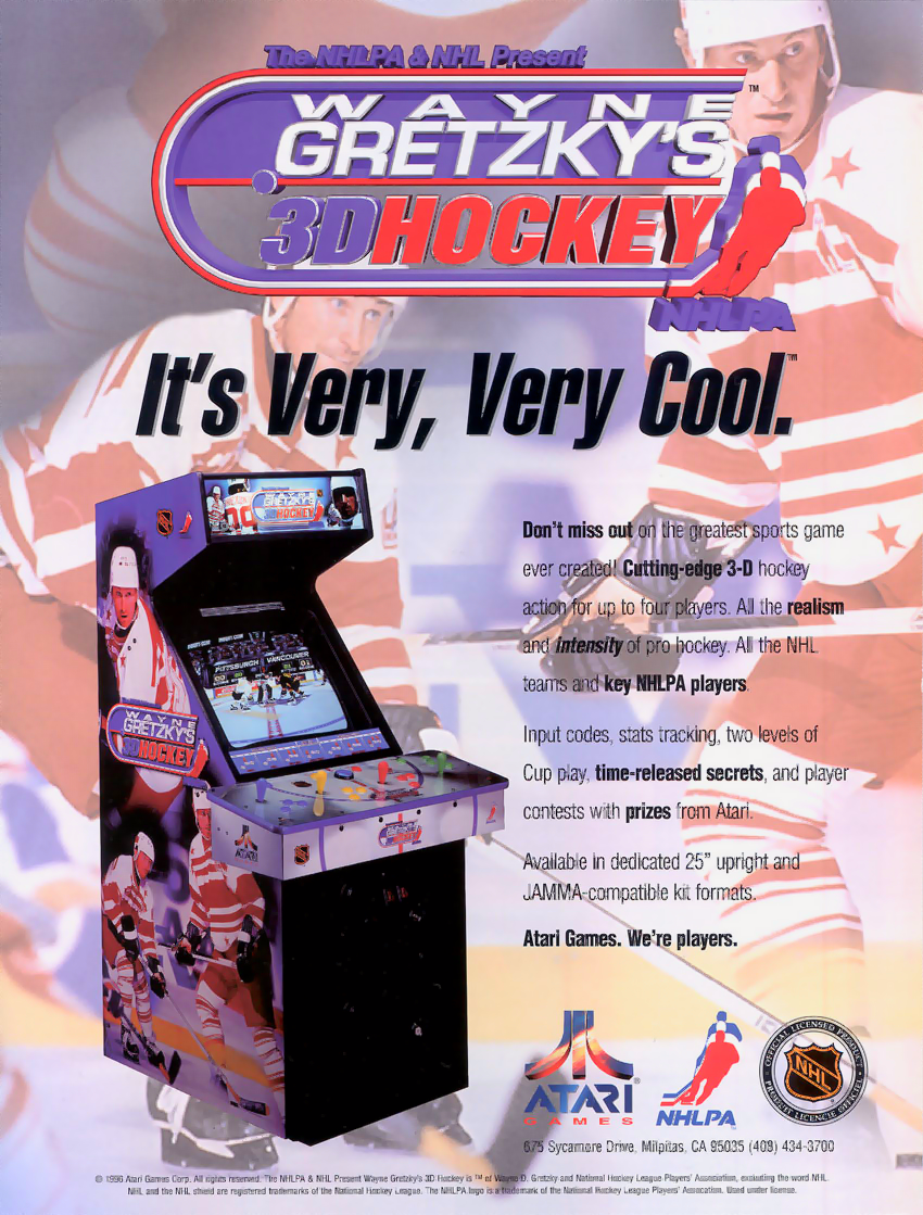 Wayne Gretzky's 3D Hockey flyer
