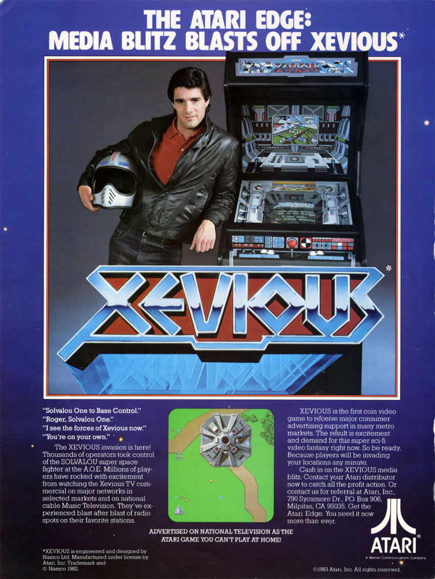 Xevious (Atari) flyer