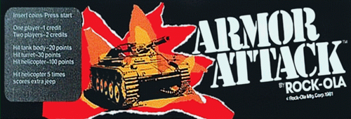 Armor Attack (Rock-Ola) Marquee