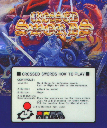 Play Arcade Crossed Swords (ALM-002)(ALH-002) Online in your