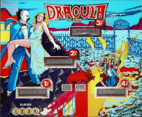 Dracula (Pinball) Marquee