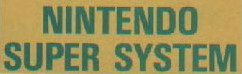 Nintendo Super System BIOS Marquee