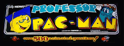 Professor Pac-Man Marquee