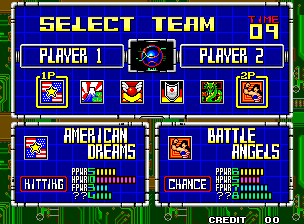 2020 Super Baseball (set 1) select screen