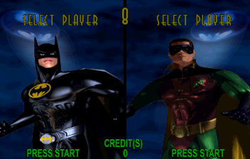 Batman Forever (JUE 960507 V1.000) select screen
