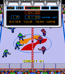 Blades of Steel (version T) select screen