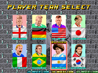 Seibu Cup Soccer (set 1) select screen