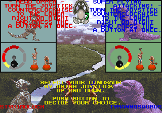 Dino Rex (World) select screen