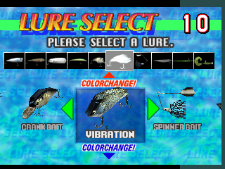 Fisherman's Bait 2 - A Bass Challenge (GE865 VER. UAB) select screen