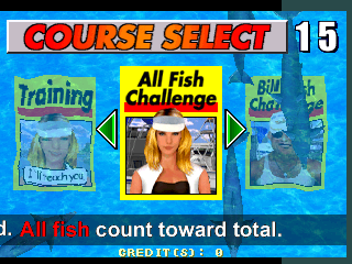 Fisherman's Bait - Marlin Challenge (GX889 VER. EA) select screen