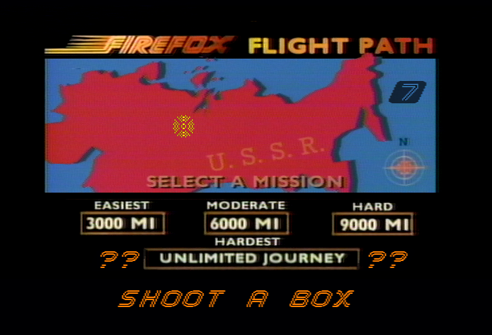 Fire Fox (set 1) select screen