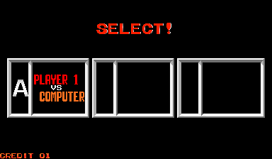 Fighting Soccer (version 4) select screen