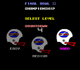 Gridiron Fight select screen