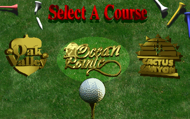 Golden Tee 3D Golf (v1.93N) select screen
