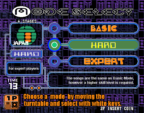 hiphopmania complete MIX 2 (ver UA-A) select screen