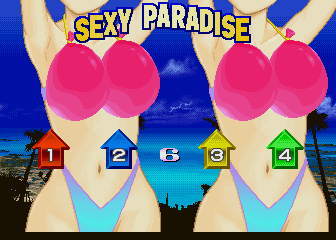 Super Hana Paradise (Japan) select screen