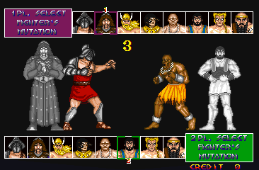 Mighty Warriors select screen