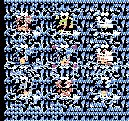 Mega Man III (PlayChoice-10) select screen