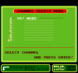 Yo! Noid (PlayChoice-10) select screen