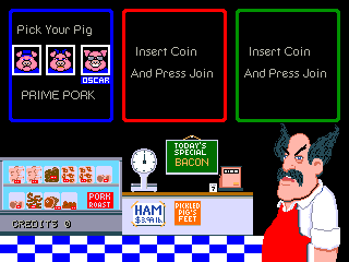 Pig Out: Dine Like a Swine! (set 1) select screen