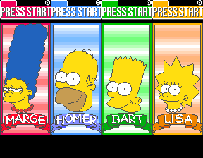 Play Arcade The Simpsons (2 Players World, set 1) Online in your browser 