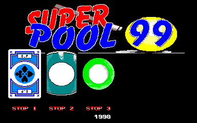 Super Pool 99 (Version 0.36) select screen