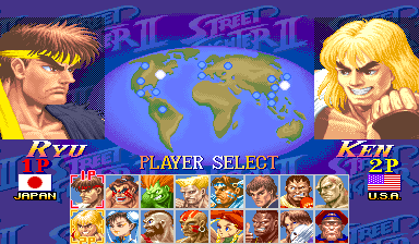 Super Street Fighter II Turbo (World 940223) select screen