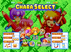 Twinkle Star Sprites select screen