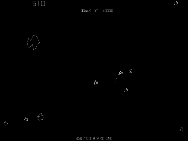 Asteroids Deluxe (rev 3) Screenshot