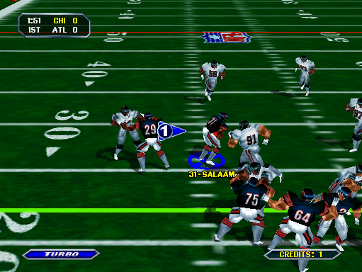 NFL Blitz (boot ROM 1.2) Screenshot