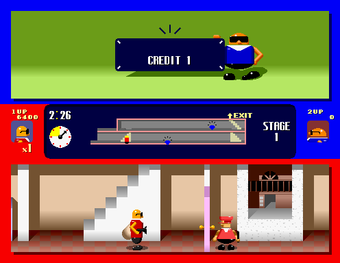 Bonanza Bros (US, Floppy DS3-5000-07d? Based) Screenshot