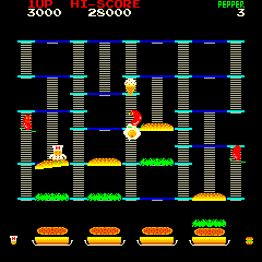 Burger Time (DECO Cassette) (US) Screenshot