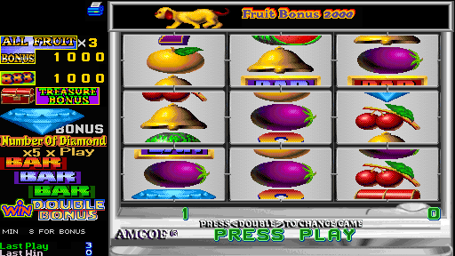 Fruit Bonus 2000 / New Cherry 2000 (Version 4.4E Dual) Screenshot