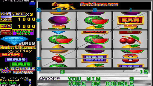 Fruit Bonus 2000 / New Cherry 2000 (Version 4.1LT Dual) Screenshot