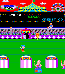 Circus Charlie (level select, set 1) Screenshot
