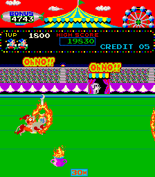 Circus Charlie (level select, set 3) Screenshot