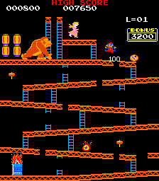 Crazy Kong Part II (alternative levels) Screenshot
