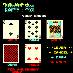 Lucky Poker (DECO Cassette) (US) Screenshot