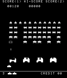 Darth Vader (bootleg of Space Invaders) Screenshot