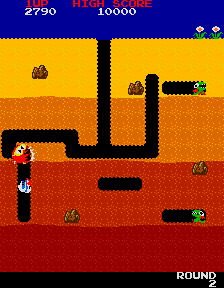 Dig Dug (Atari, rev 2) Screenshot
