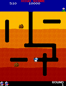 Dig Dug (Atari, rev 1) Screenshot
